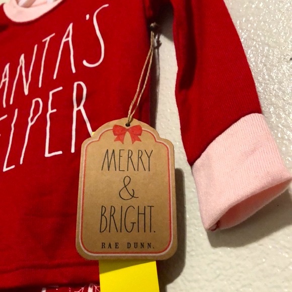 RAE DUNN Christmas Pajamas Set, Santa’s Helper, Snug Fit PJ, 5T - Picture 5 of 8